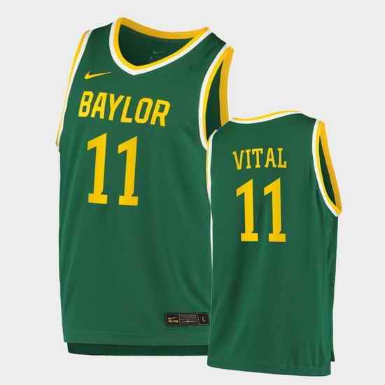 Men Baylor Bears Mark Vital Replica Green College Basketball 2020 21 Jersey